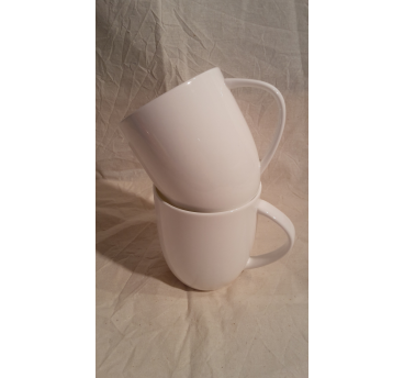Lot de 2 mugs maxi blanc