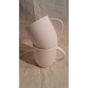 Pack de 2 mugs maxi blanc