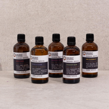 Huile massage et bain - détente