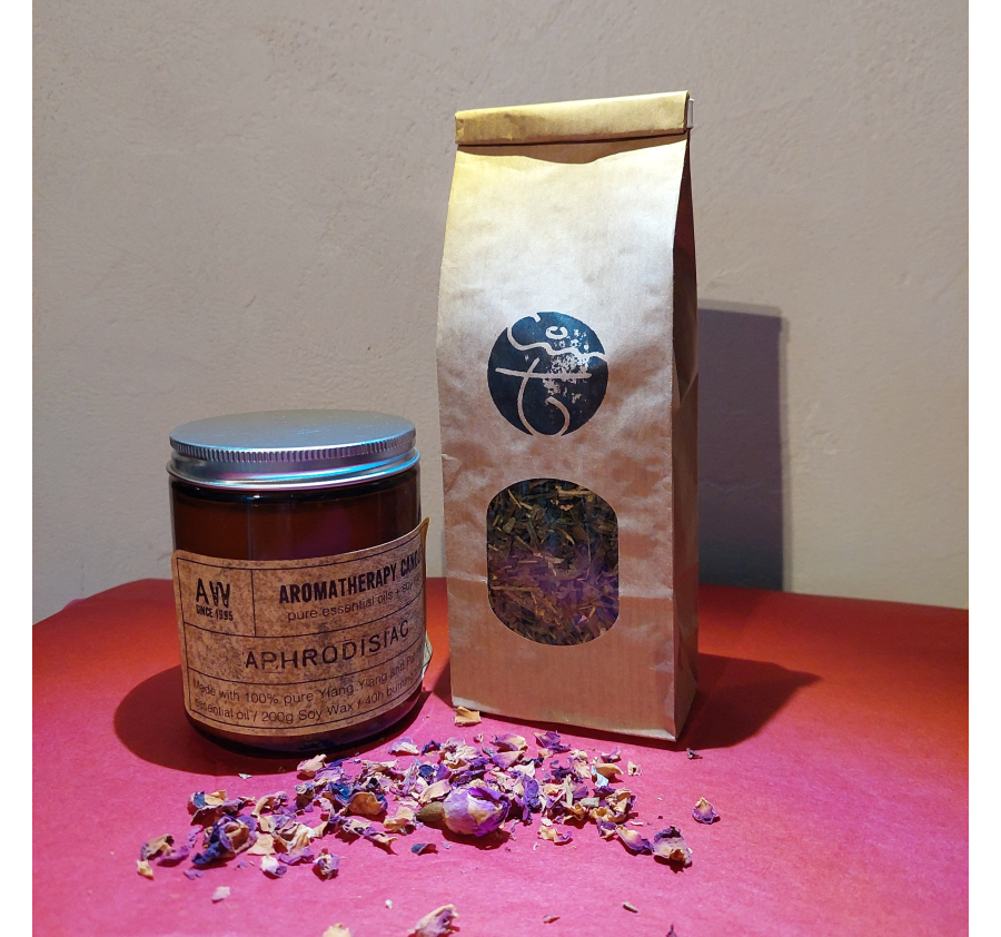 Bougie + Fleur de Sagesse